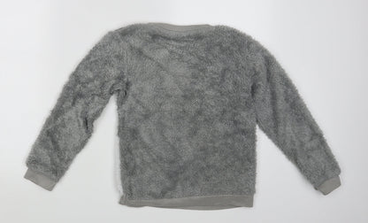 TU Girls Grey   Pullover Jumper Size 9 Years