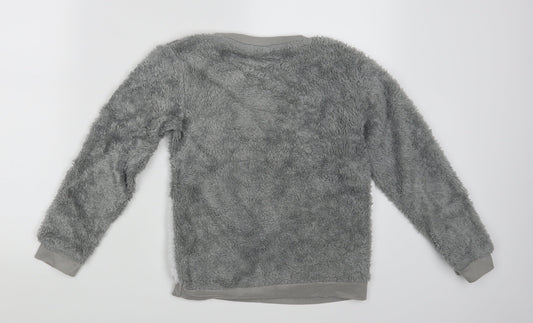 TU Girls Grey   Pullover Jumper Size 9 Years