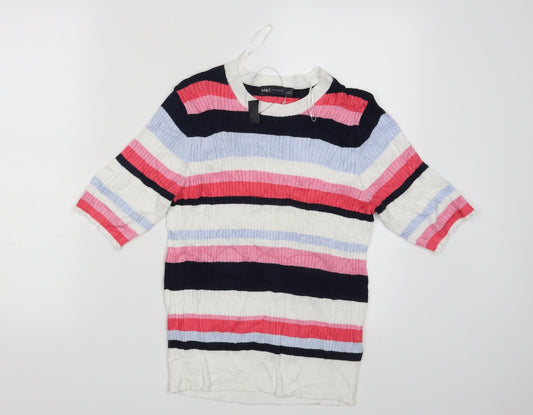 Womens UK Size 12 M&S Multicoloured Pullover Jumper