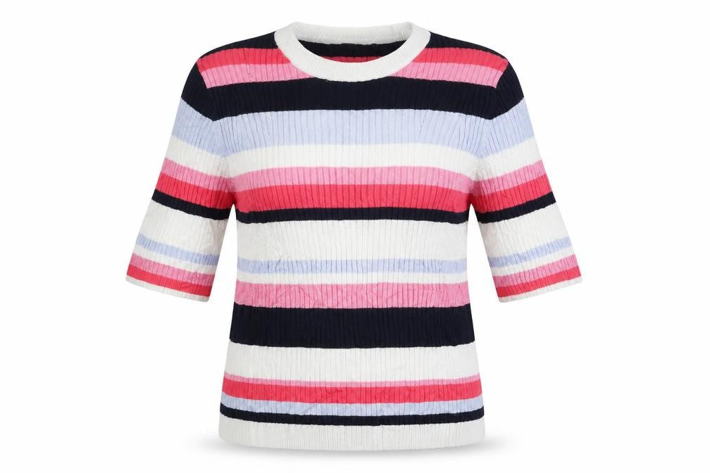 Marks & Spencer Womens Multicoloured Striped  Pullover Jumper Size 12