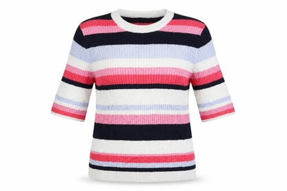Marks & Spencer Womens Multicoloured Striped  Pullover Jumper Size 12
