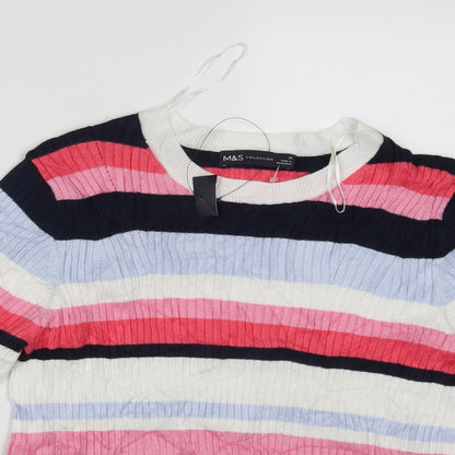 Womens UK Size 12 M&S Multicoloured Pullover Jumper