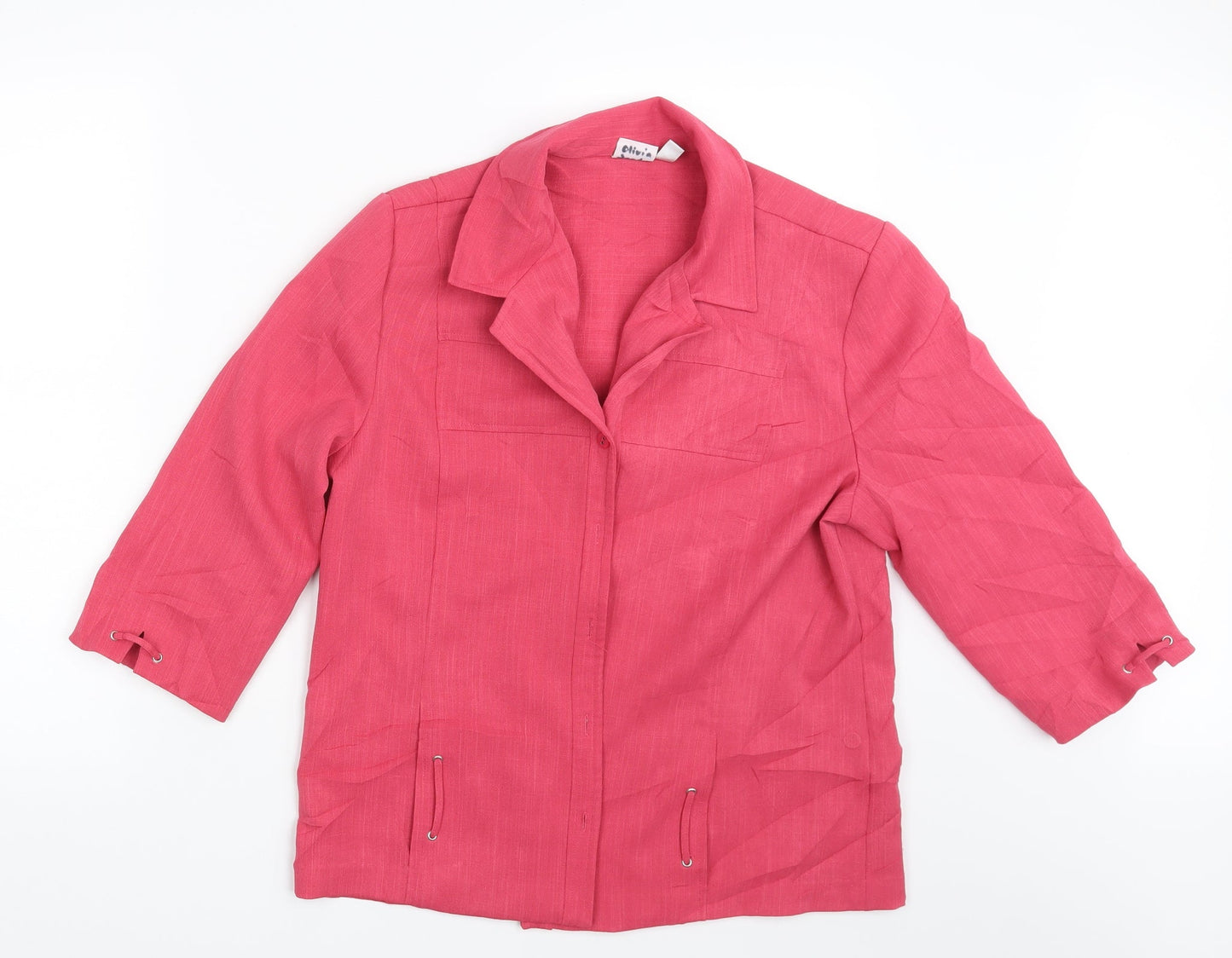 Oscar B Womens Pink   Jacket Blazer Size 12