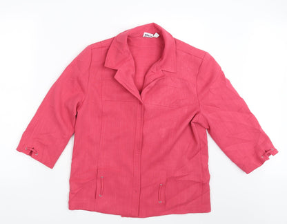 Oscar B Womens Pink   Jacket Blazer Size 12
