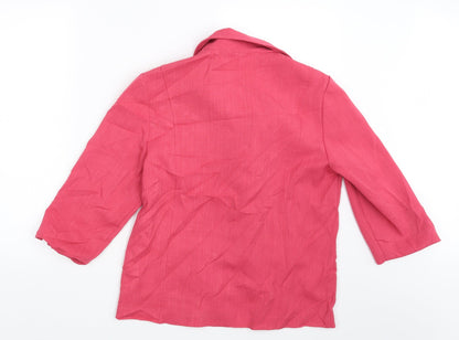 Oscar B Womens Pink   Jacket Blazer Size 12