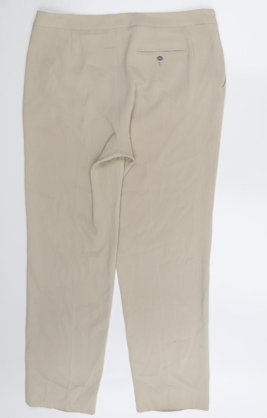 Womens UK Size 18 Marcona Regular Fit Chino Beige Trousers