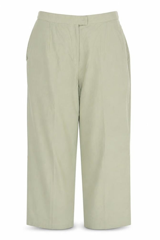Womens UK Size 18 Bonmarché Regular Fit Dress Pants Green Trousers