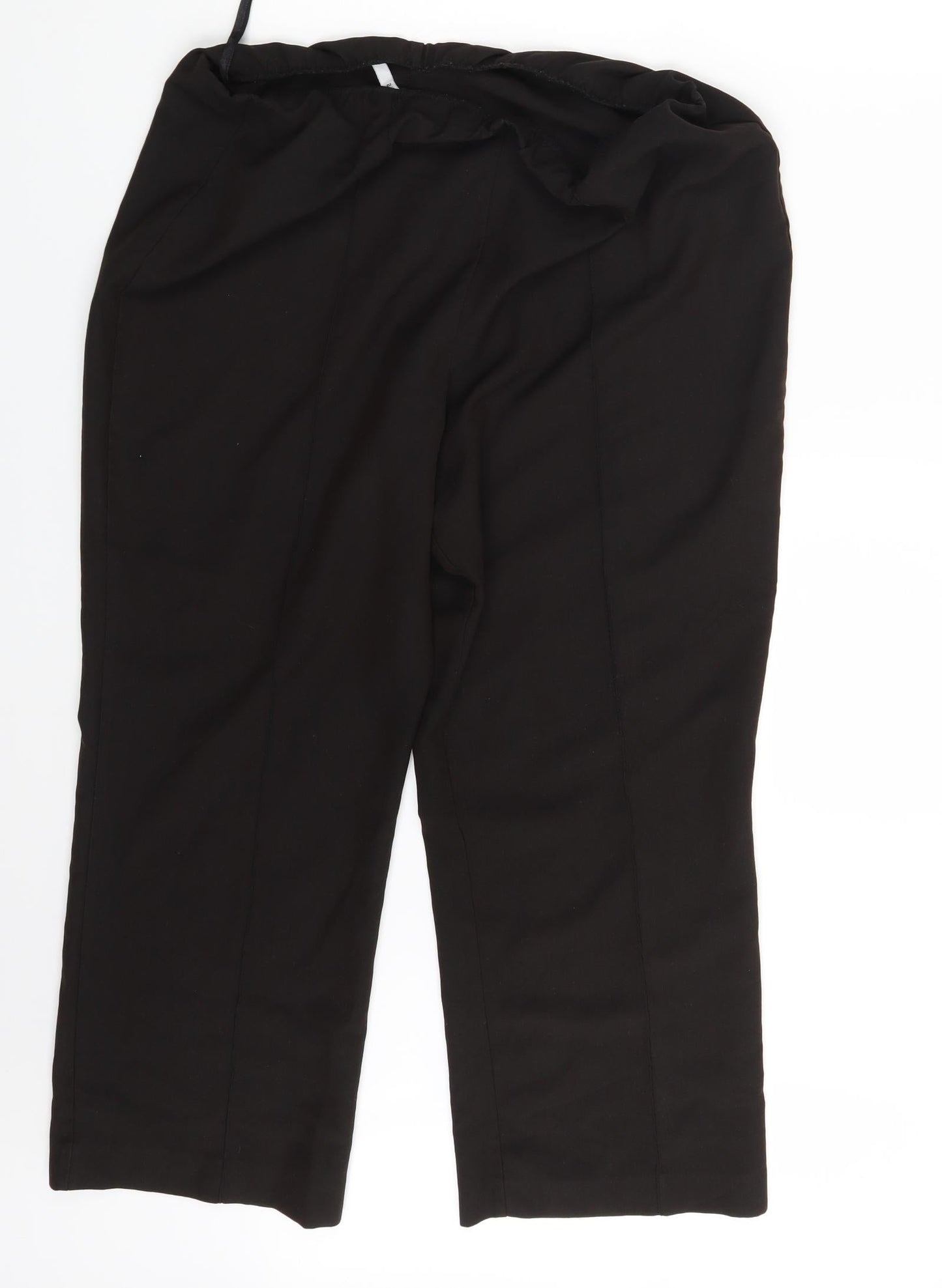Womens UK Size 16 Preworn Regular Fit Dress Pants Brown Trousers