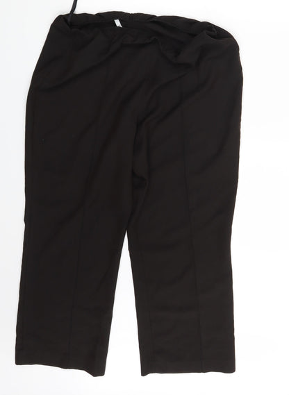 Womens UK Size 16 Preworn Regular Fit Dress Pants Brown Trousers