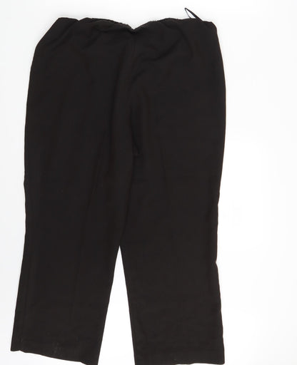 Womens UK Size 16 Preworn Regular Fit Dress Pants Brown Trousers
