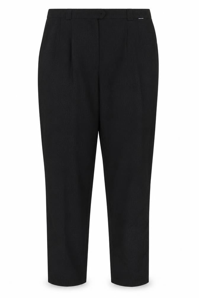 Womens UK Size 14 Eugen Klein Regular Fit Chino Black Trousers