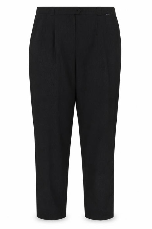 Womens UK Size 14 Eugen Klein Regular Fit Chino Black Trousers