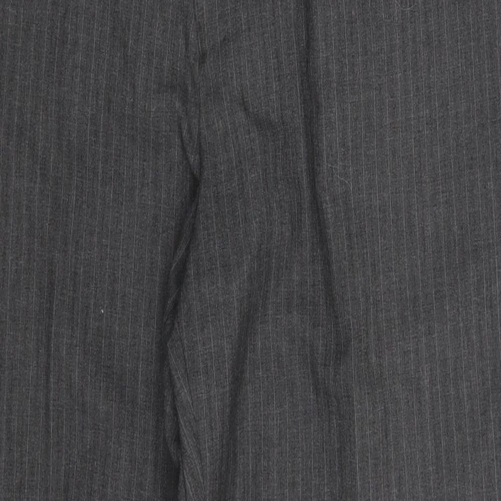 Debenhams Mens Grey Striped  Trousers  Size 34 in L30 in