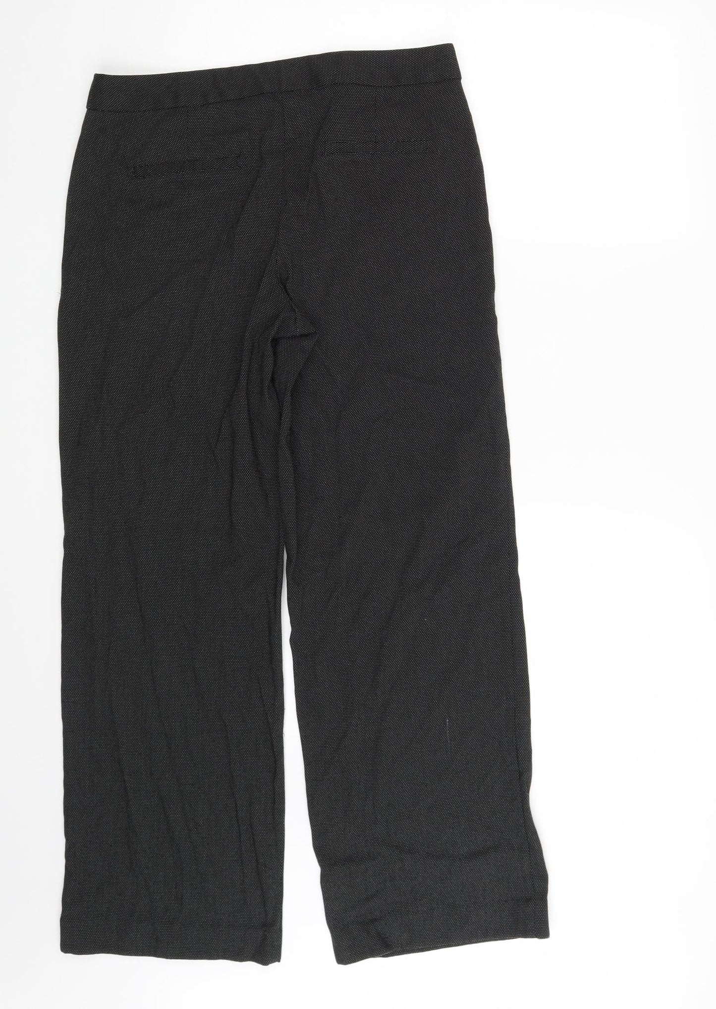 Womens UK Size 12 NEXT Regular Fit Dress Pants Black Trousers
