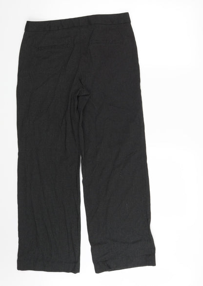Womens UK Size 12 NEXT Regular Fit Dress Pants Black Trousers