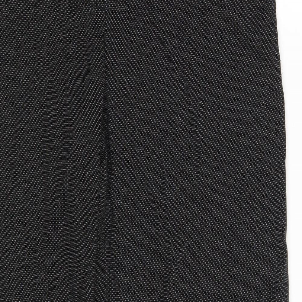 Womens UK Size 12 NEXT Regular Fit Dress Pants Black Trousers