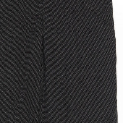 Womens UK Size 12 NEXT Regular Fit Dress Pants Black Trousers