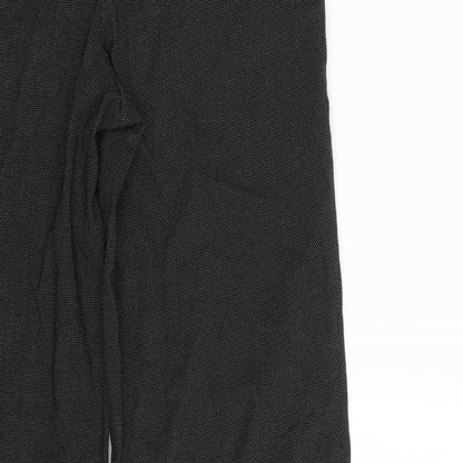 Womens UK Size 12 NEXT Regular Fit Dress Pants Black Trousers