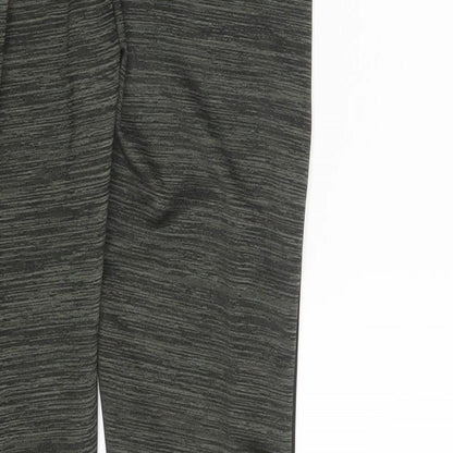 Fashoen Womens Green Striped  Jegging Leggings Size 8 L28 in