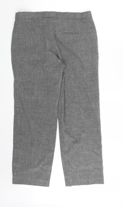 M&S Mens Grey   Trousers  Size 34 in L29 in