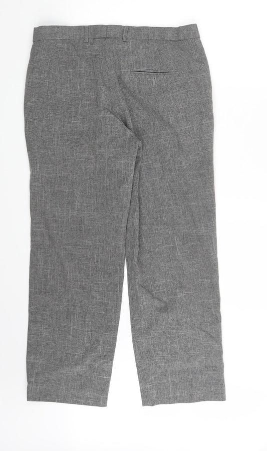M&S Mens Grey   Trousers  Size 34 in L29 in