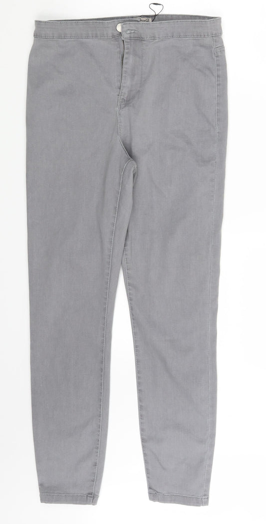Womens UK Size 14 Denim & Co.  Jegging Grey Leggings