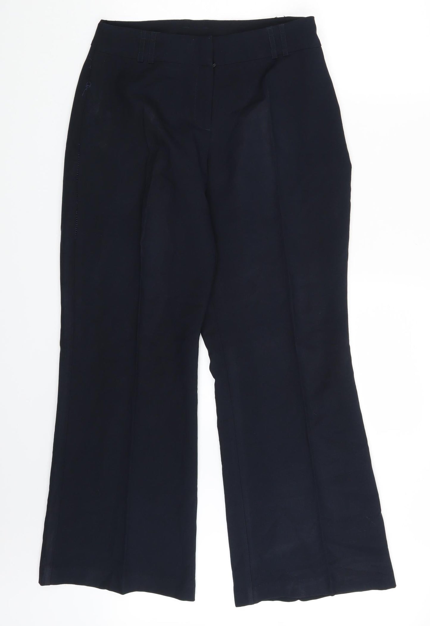 Womens UK Size 28 in F&F Regular Fit Dress Pants Blue Trousers