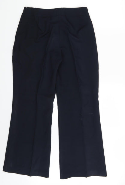 Womens UK Size 28 in F&F Regular Fit Dress Pants Blue Trousers