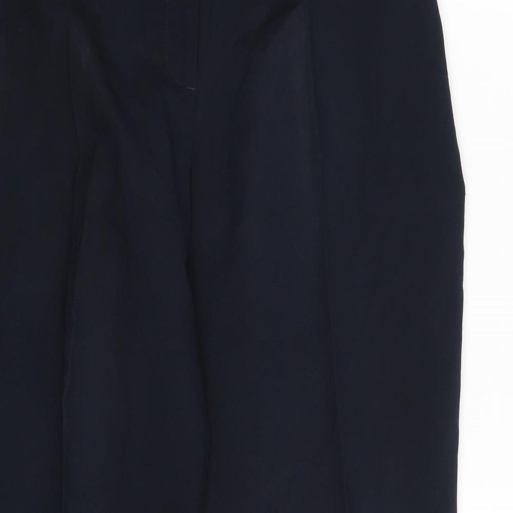 Womens UK Size 28 in F&F Regular Fit Dress Pants Blue Trousers