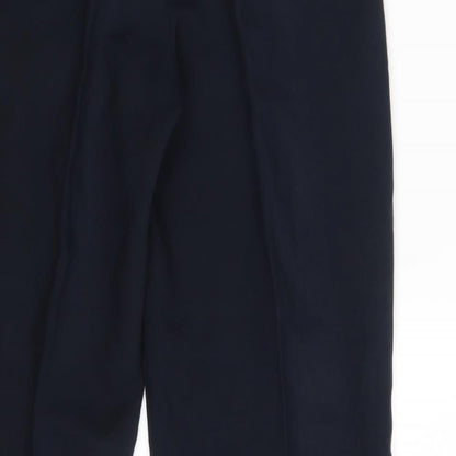 Womens UK Size 28 in F&F Regular Fit Dress Pants Blue Trousers