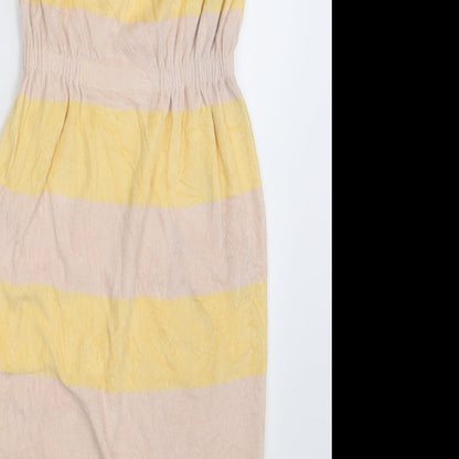 H&M Womens Pink Striped  T-Shirt Dress  Size 4