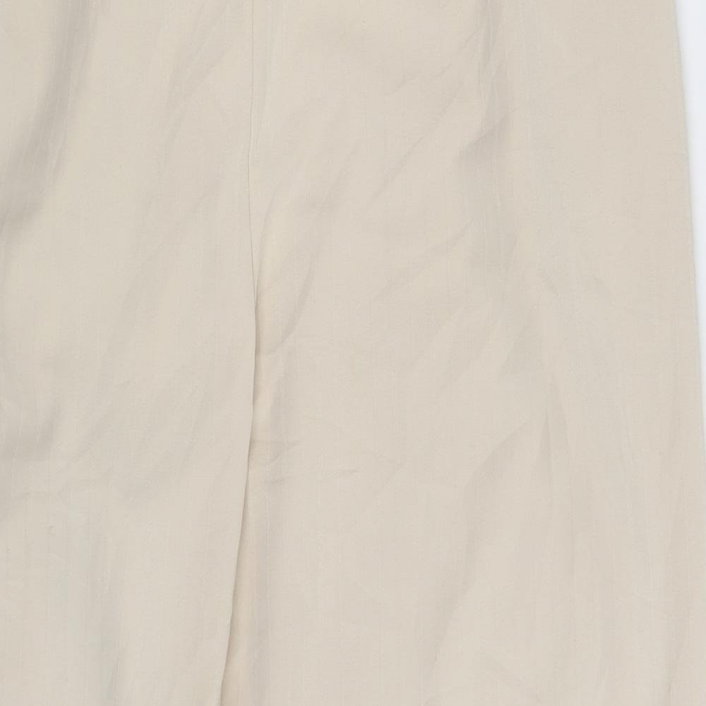 Womens UK Size 40 in Preworn Regular Fit Dress Pants Beige Trousers