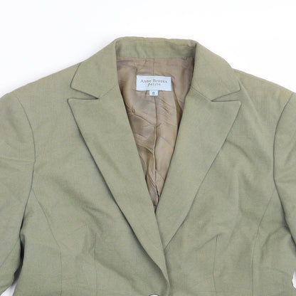 Womens UK Size 8 Anne Brooks Green Jacket