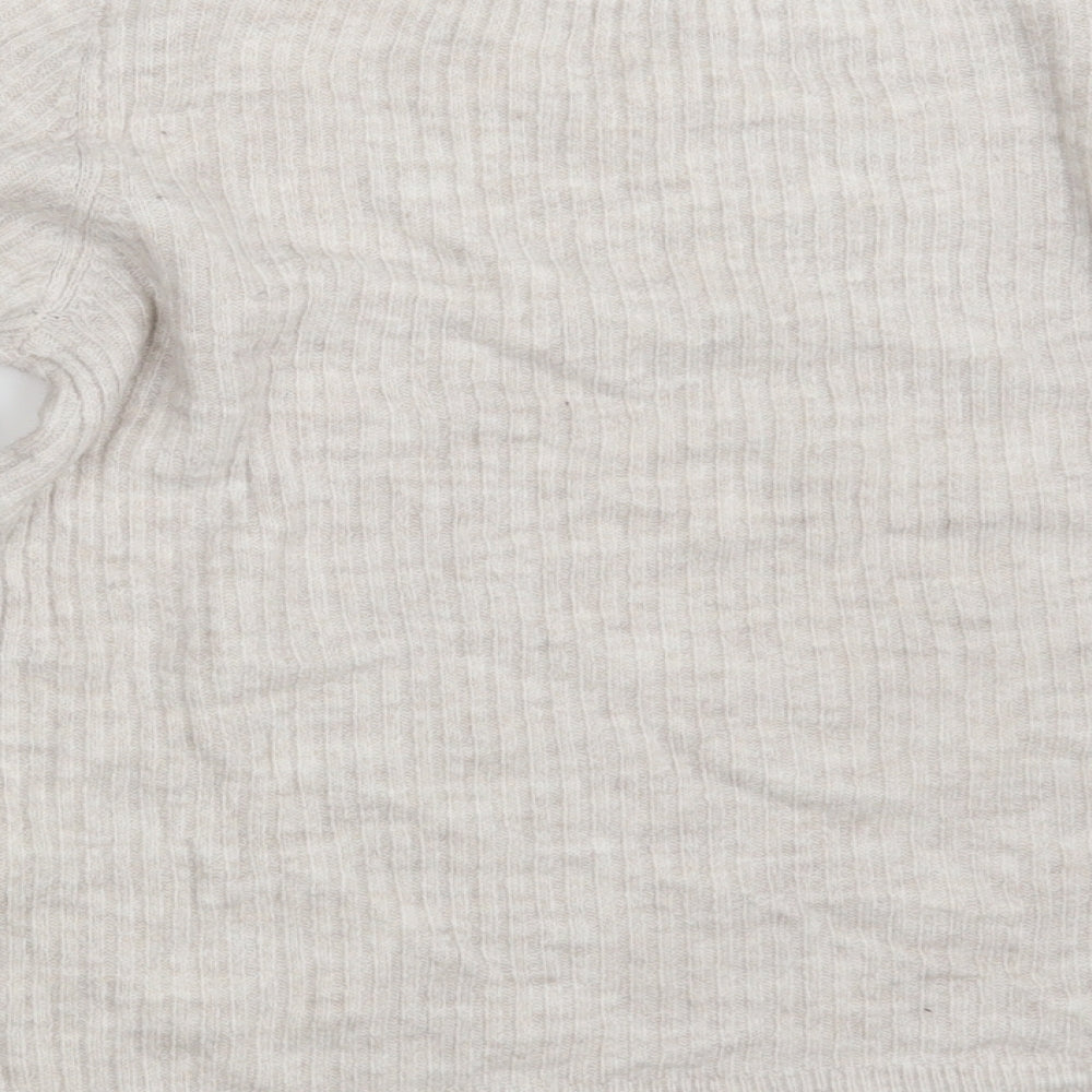 Womens UK Size 8 M&Co Beige Pullover Jumper