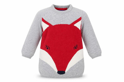 Lupilo Girls Grey   Pullover Jumper Size 3-6 Months