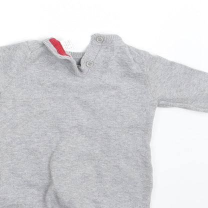 Lupilo Girls Grey   Pullover Jumper Size 3-6 Months
