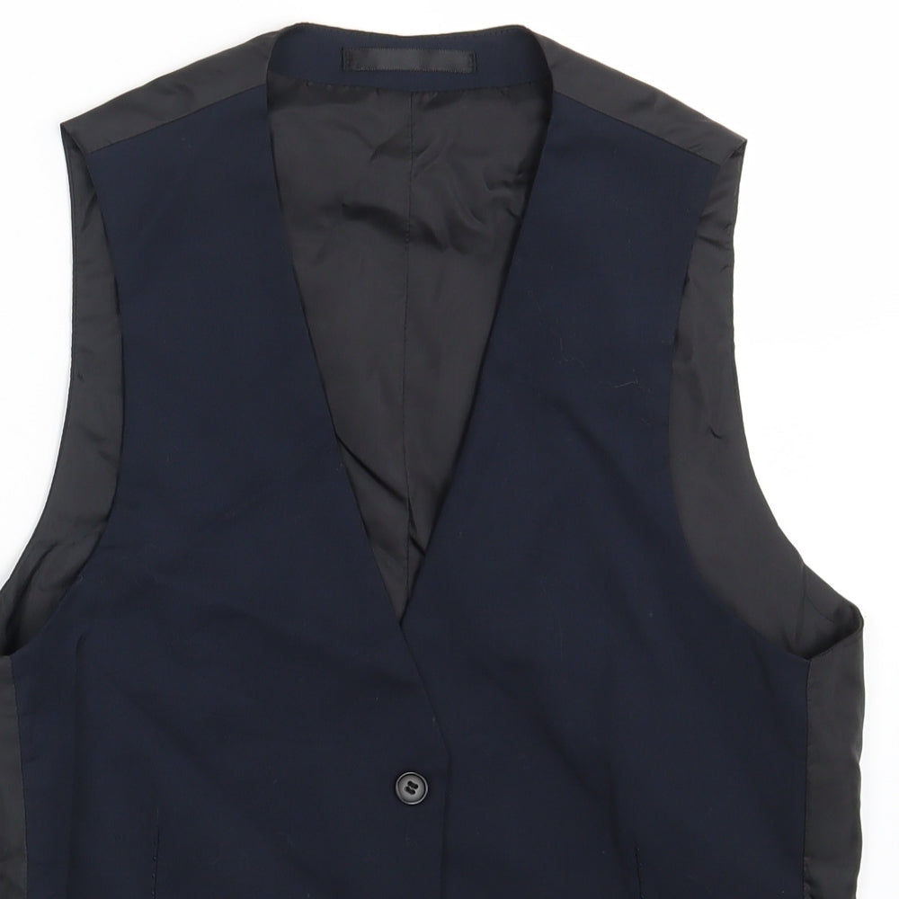 165 Mens Blue   3-in-1 Jacket Waistcoat Size 36