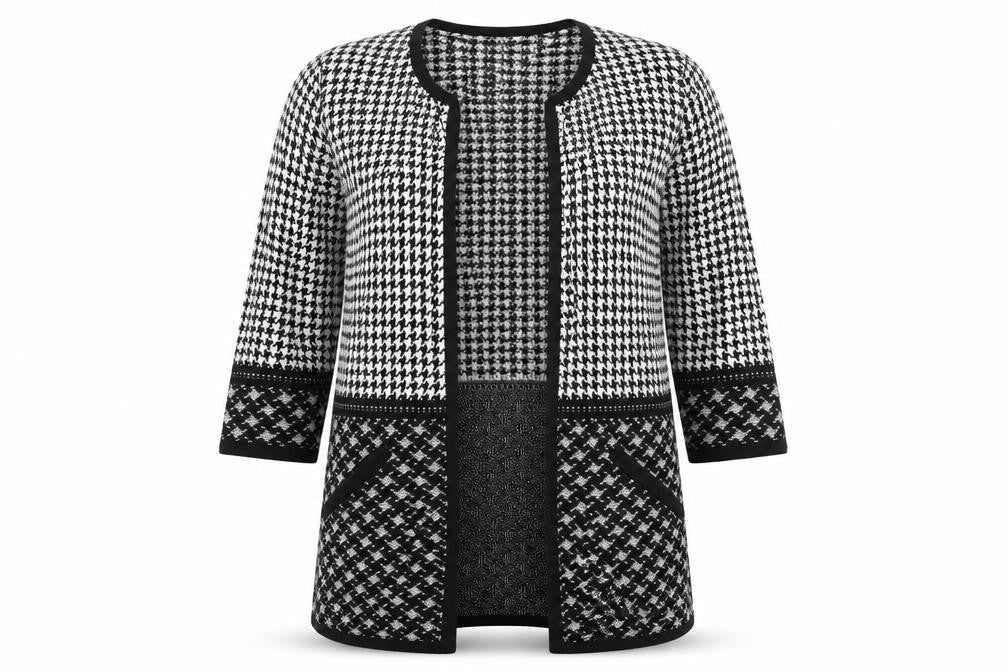 Womens UK Size 8 F&F Black Cardigan Jumper
