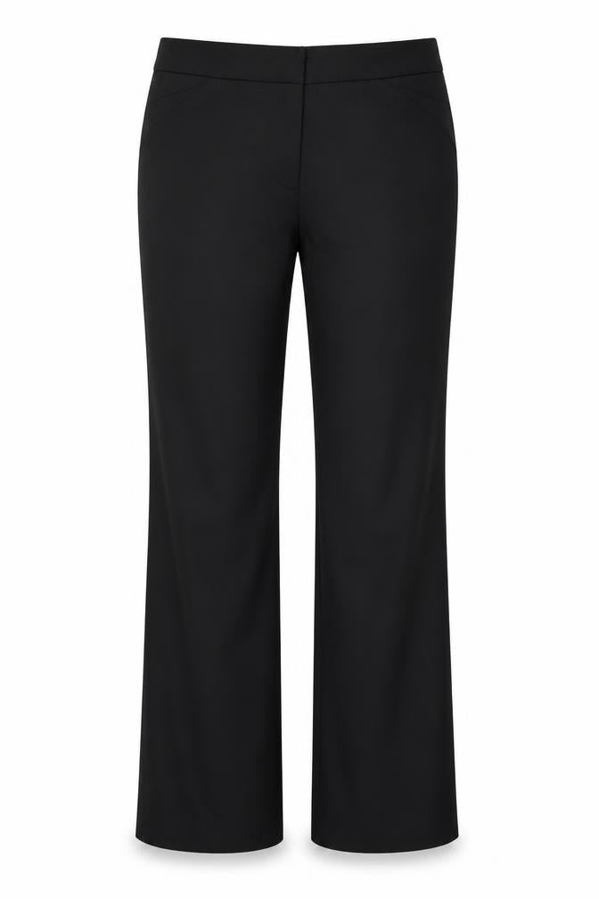 Womens UK Size 12 Warehouse Regular Fit Dress Pants Black Trousers