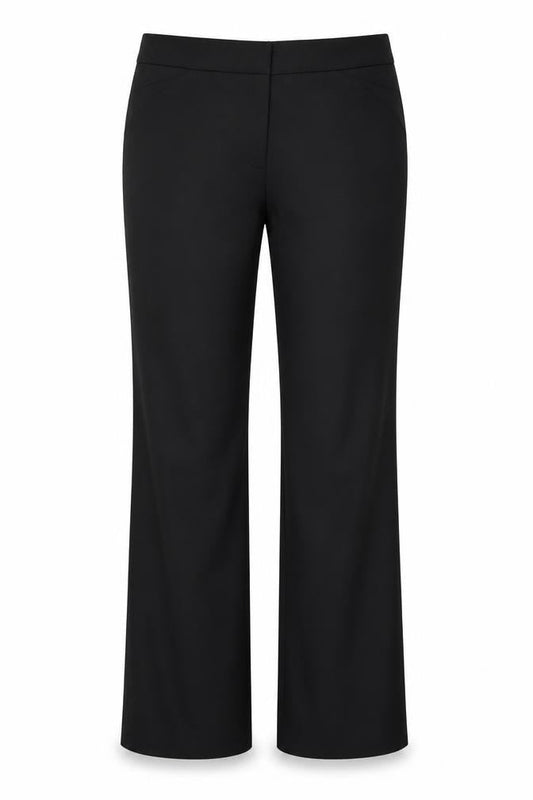 Womens UK Size 12 Warehouse Regular Fit Dress Pants Black Trousers