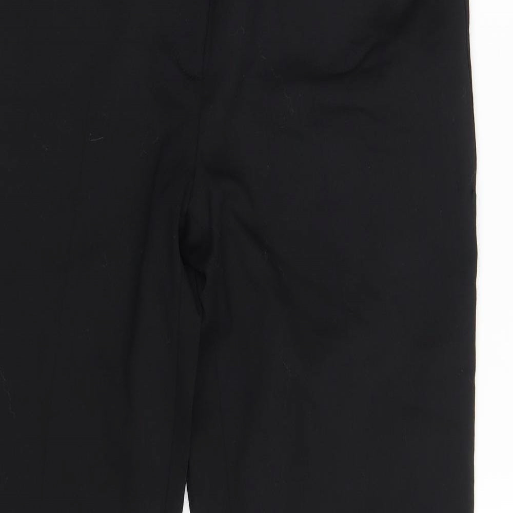 Womens UK Size 12 Warehouse Regular Fit Dress Pants Black Trousers