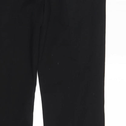 Womens UK Size 12 Warehouse Regular Fit Dress Pants Black Trousers
