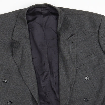 Bogart Mens Grey Check  Jacket Blazer One Size