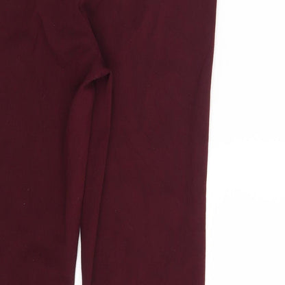 Womens UK Size 10 Epilogue Regular Fit Dress Pants Purple Trousers