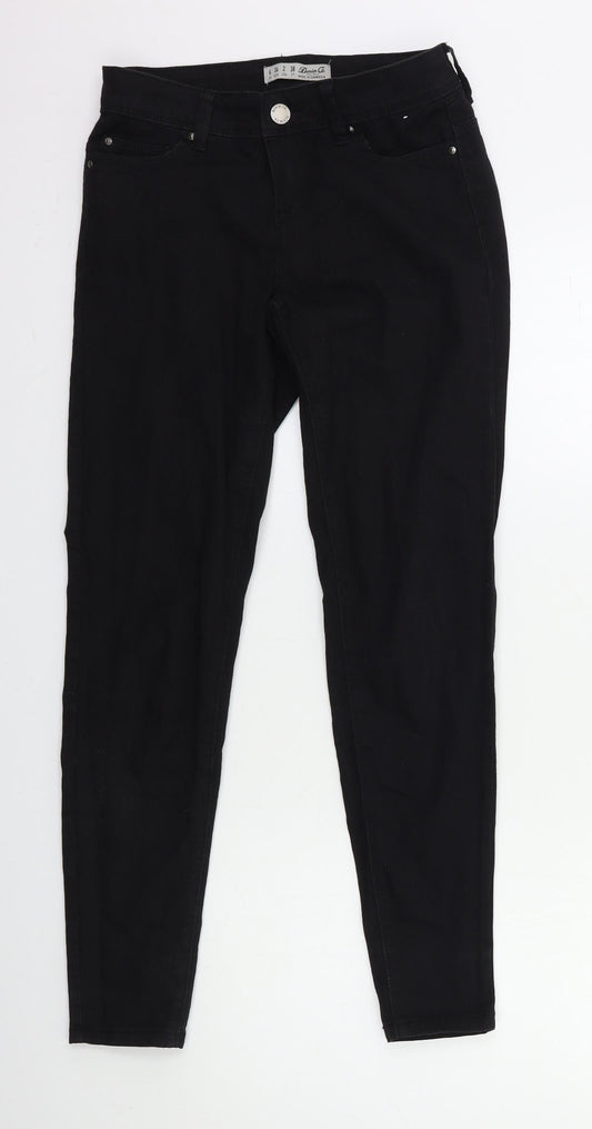 Denim & Co. Womens Black  Denim Skinny Jeans Size 6 L27 in