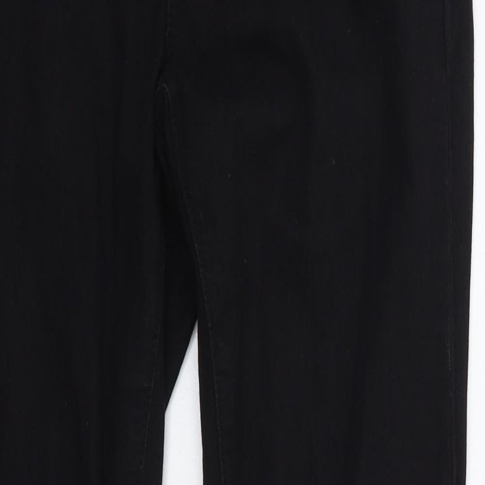 Denim & Co. Womens Black  Denim Skinny Jeans Size 6 L27 in