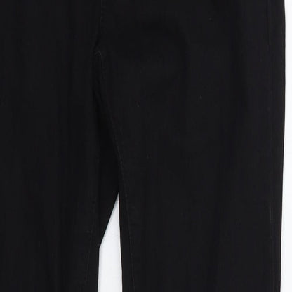 Denim & Co. Womens Black  Denim Skinny Jeans Size 6 L27 in