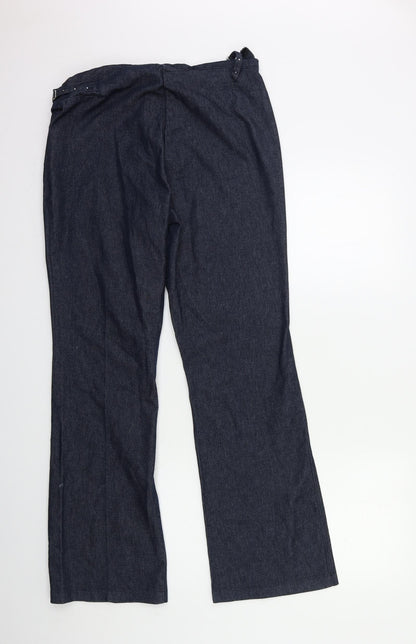 Joie de Vivre Womens Blue  Denim Flared Jeans Size 30 in L30 in