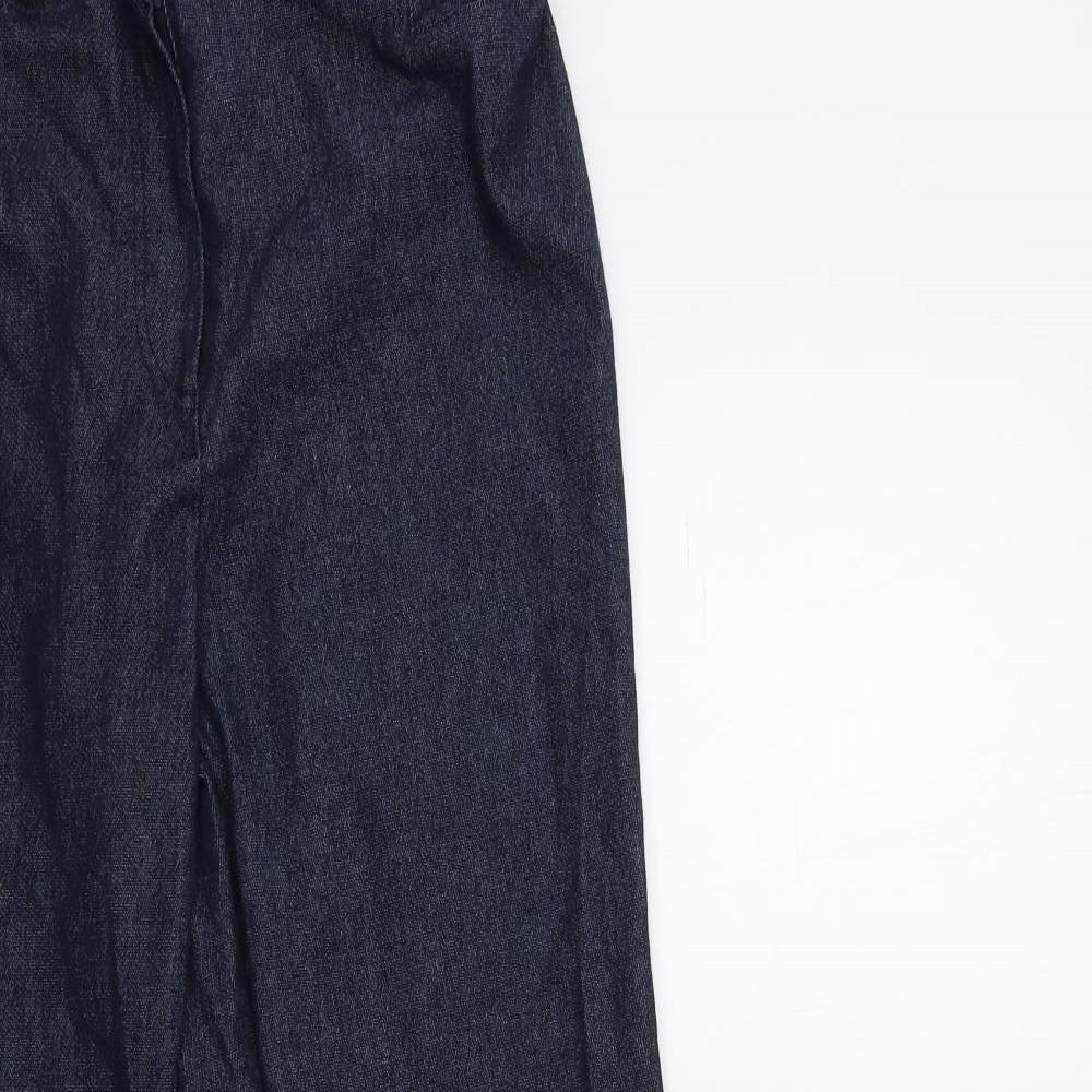 Joie de Vivre Womens Blue  Denim Flared Jeans Size 30 in L30 in