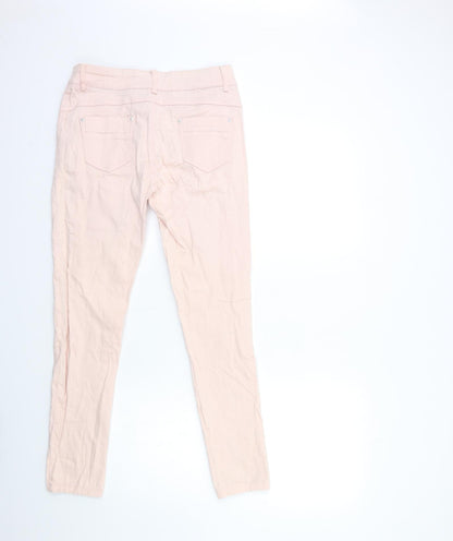 PRICE Womens Pink  Denim Skinny Jeans Size XL L27 in